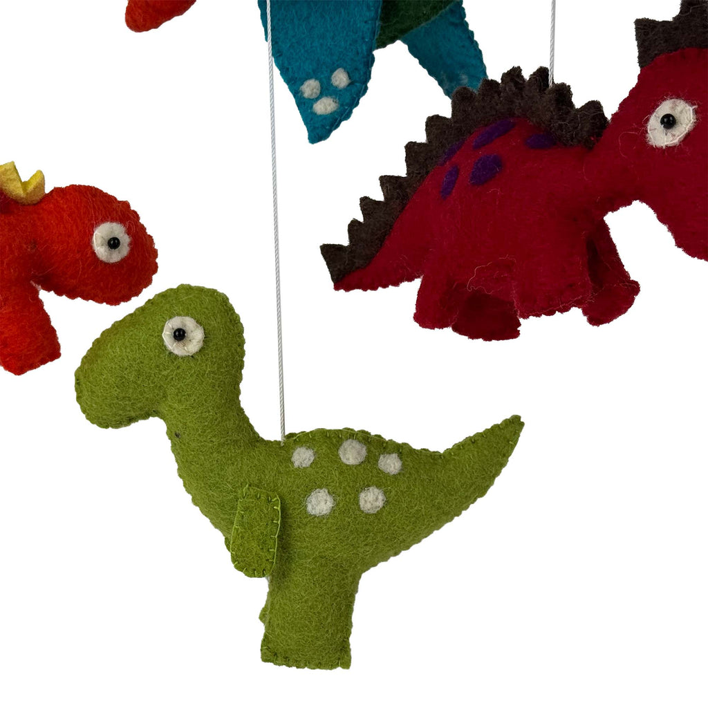 Dinosaur Volvano Nursery Felt Mobile