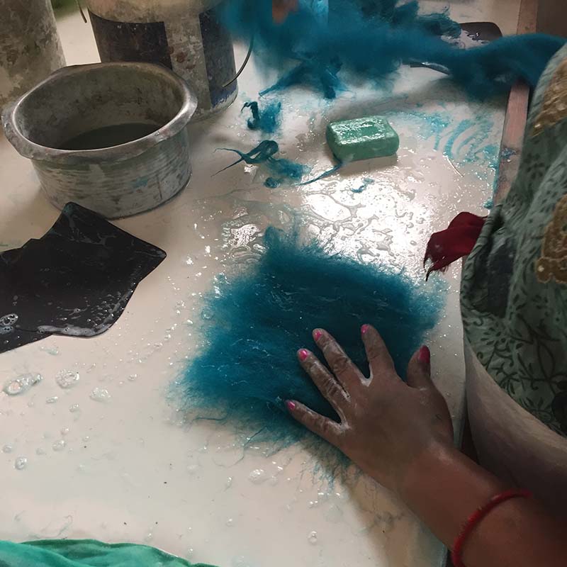 Felt Casserole Trivet, Heather grey