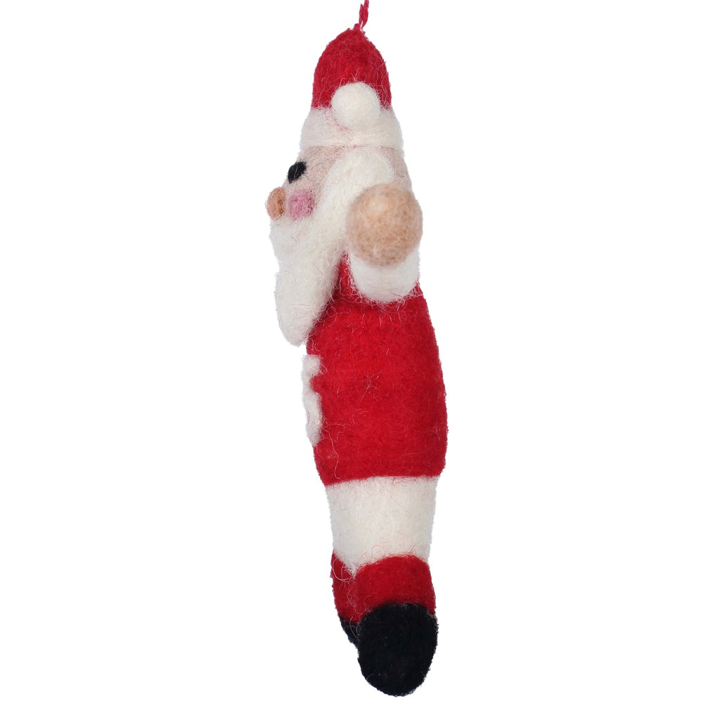 Coach Claus American Football Felt Christmas Ornament