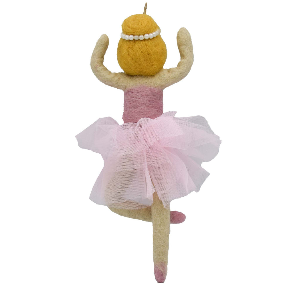 Ballerina Felt Ornament, Blonde