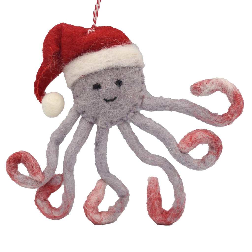 Octopus Felt Ornament