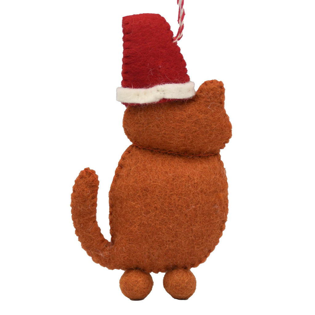 New Ginger Cat Felt Ornament