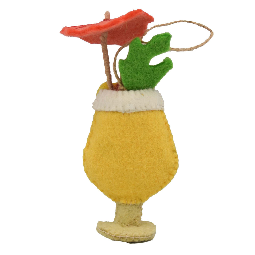 Pina Colada Felt Ornament