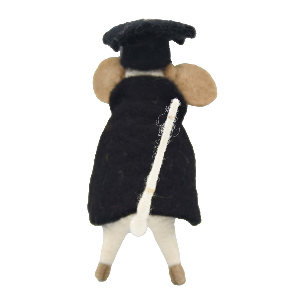 Graduate Mouse Felt Ornament