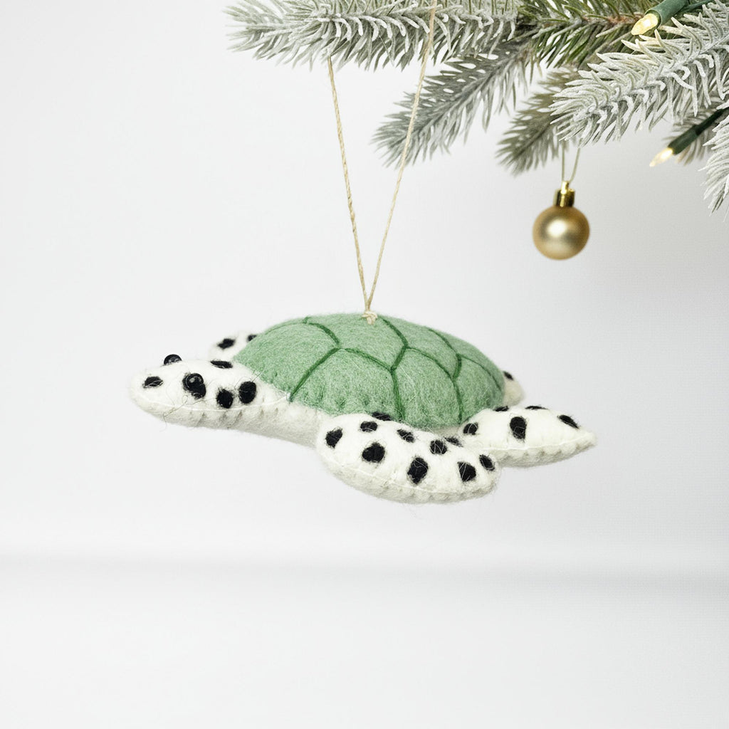 Spotty Tortoise Felt Ornament