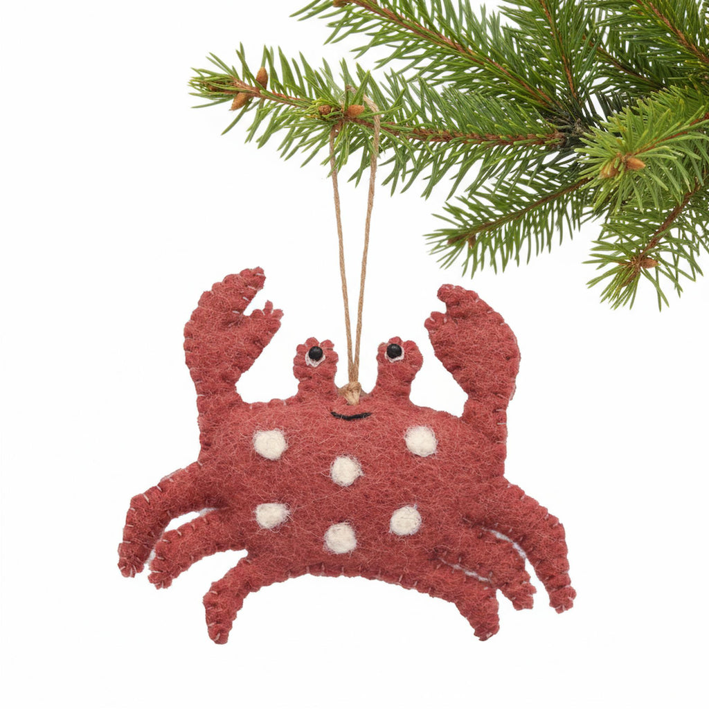 Crab Ornament Felt Ornament