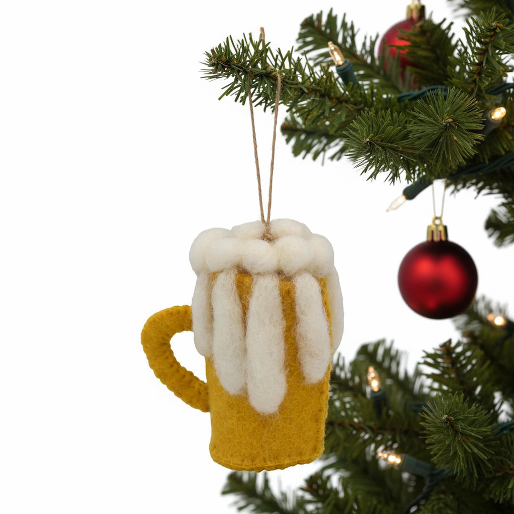 Beer Mug Felt Ornament