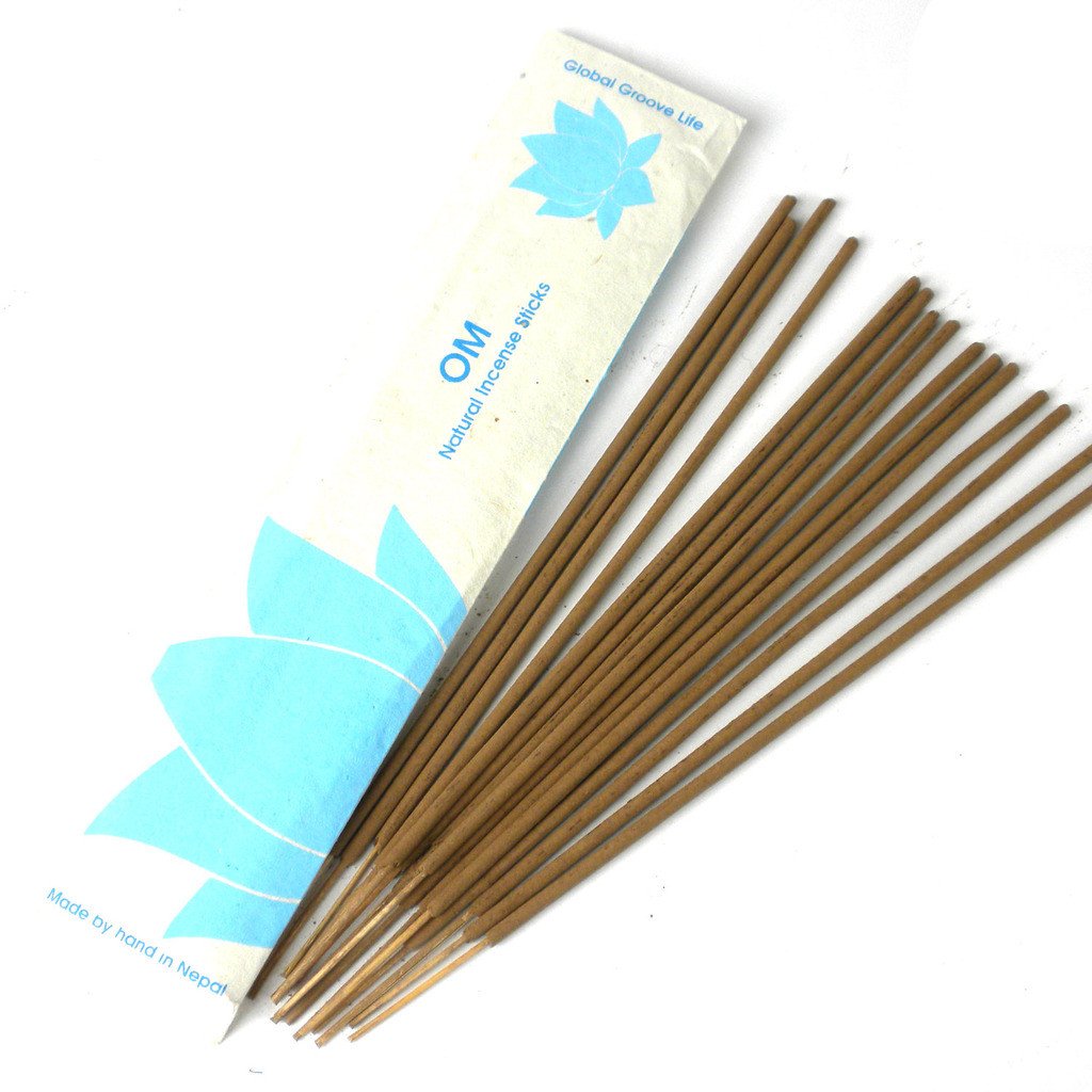 OM Natural Aromatic Incense Sticks – 100 Count (10 Packs of 10)