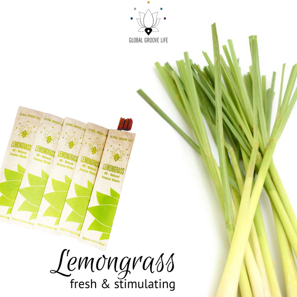 Lemongrass Incense Natural Aromatic Incense Sticks – 150 Count (10 Packs of 15)