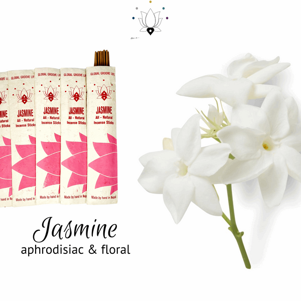 Jasmine Incense Natural Aromatic Incense Sticks – 75 Count (5 packs of 15)