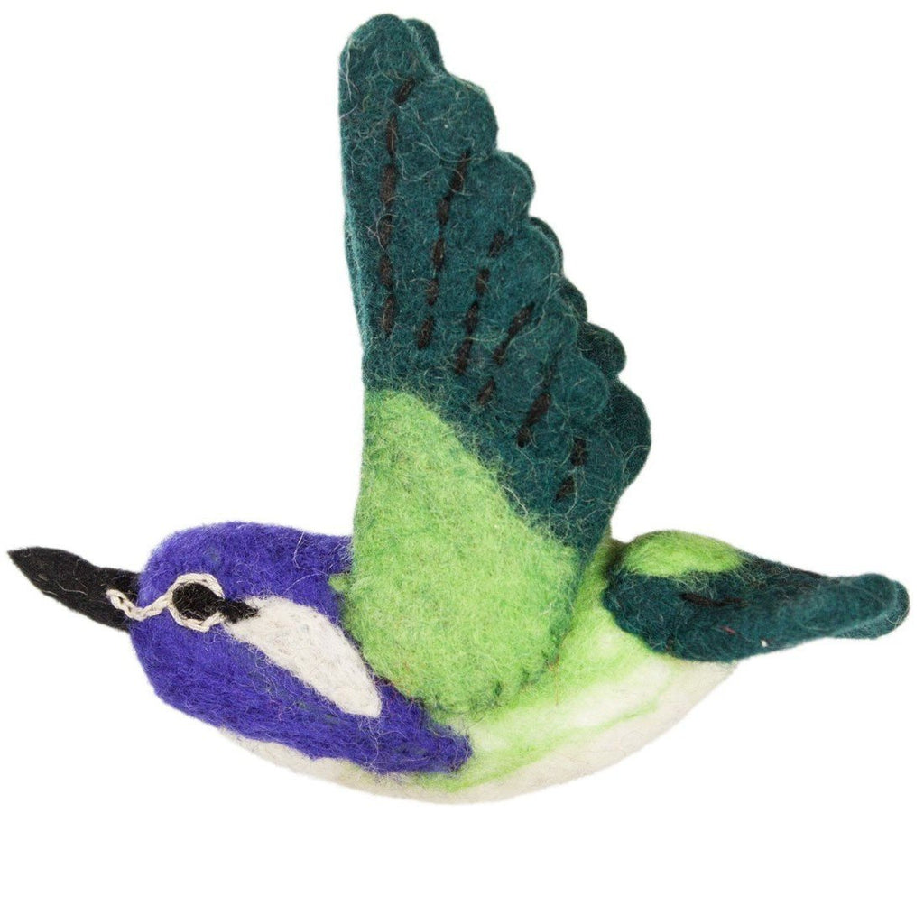 Wild Woolies Felt Bird Garden Ornament -  Costas Hummingbird