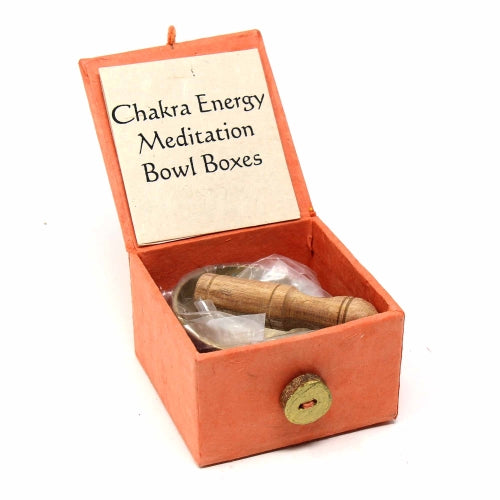 Mini Meditation Bowl Box: 2" Sacral Chakra - DZI (Meditation)