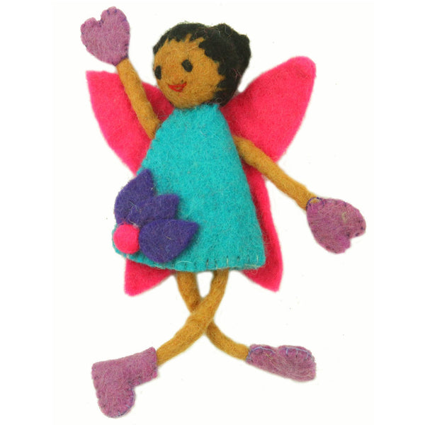 Brown Skin Tone Tooth Fairy with Black Hair
