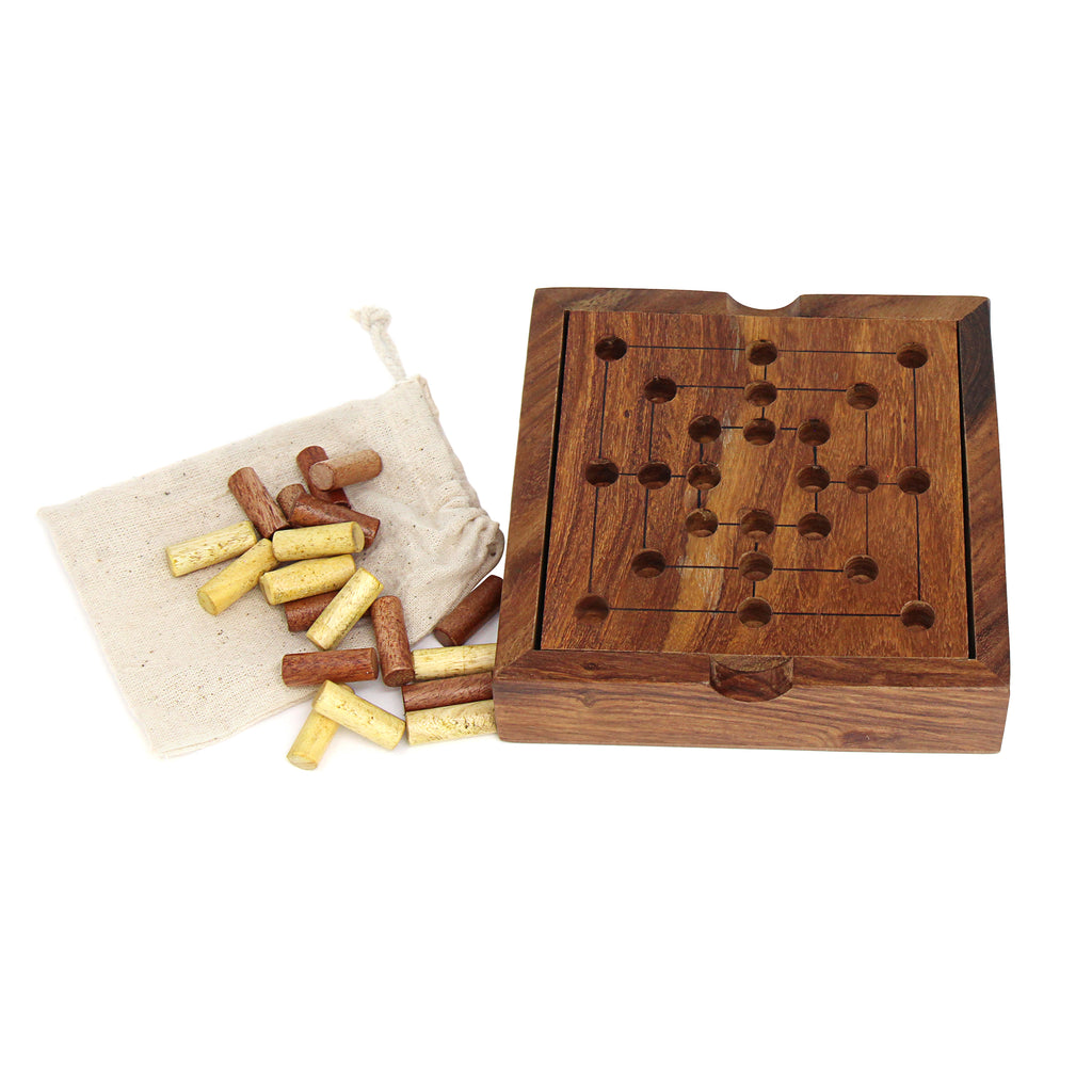 Handmade Nine Men Morris Game