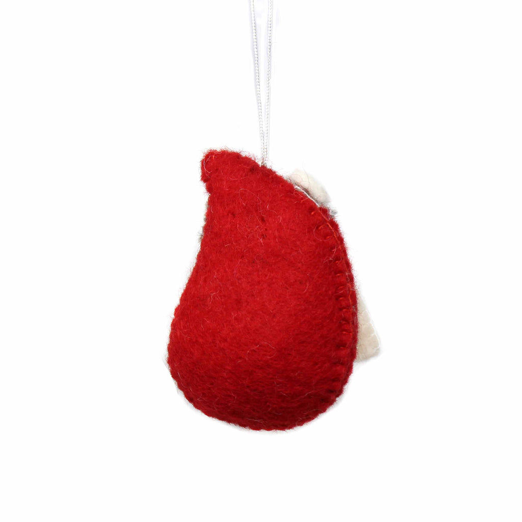 Hand Felted Christmas Ornament: Santa - Global Groove (H)