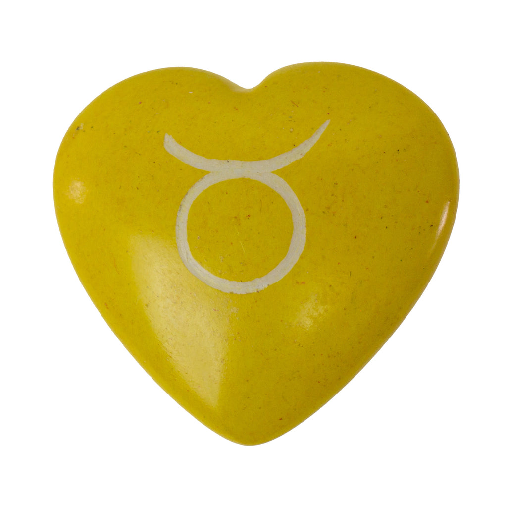 Zodiac Soapstone Hearts, Pack of 5: TAURUS