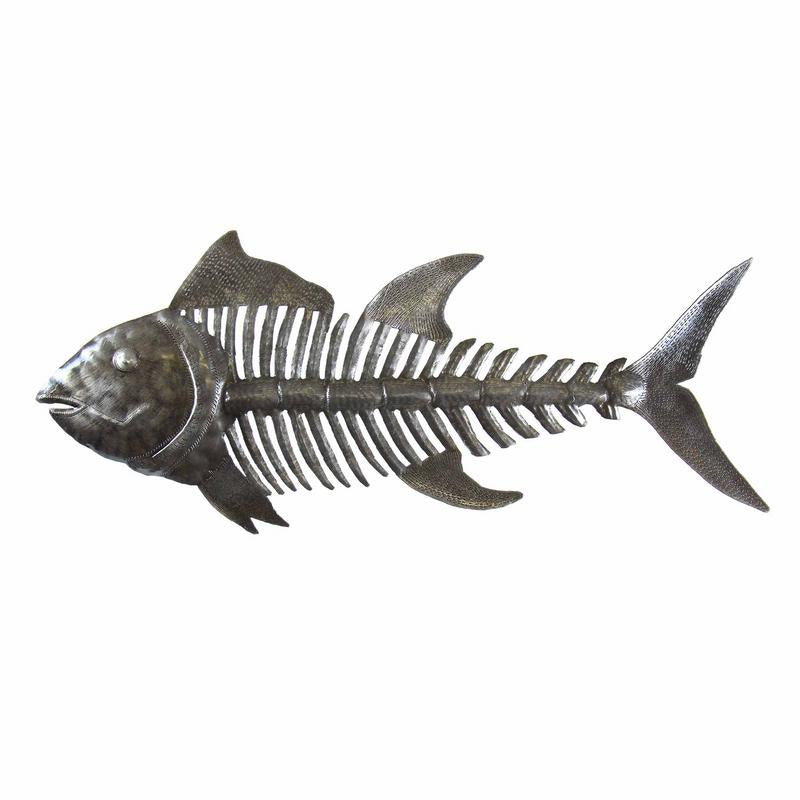 Fish Bones Metal Art - Croix des Bouquets