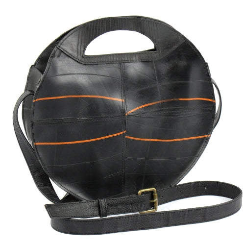 Recycled Rubber Round Shoulder Bag
