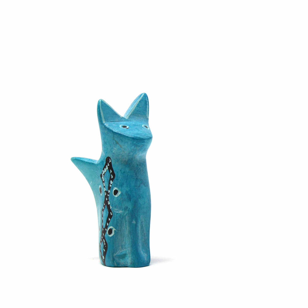 Soapstone Tiny Sitting Cats - Assorted Pack of 5 Colors