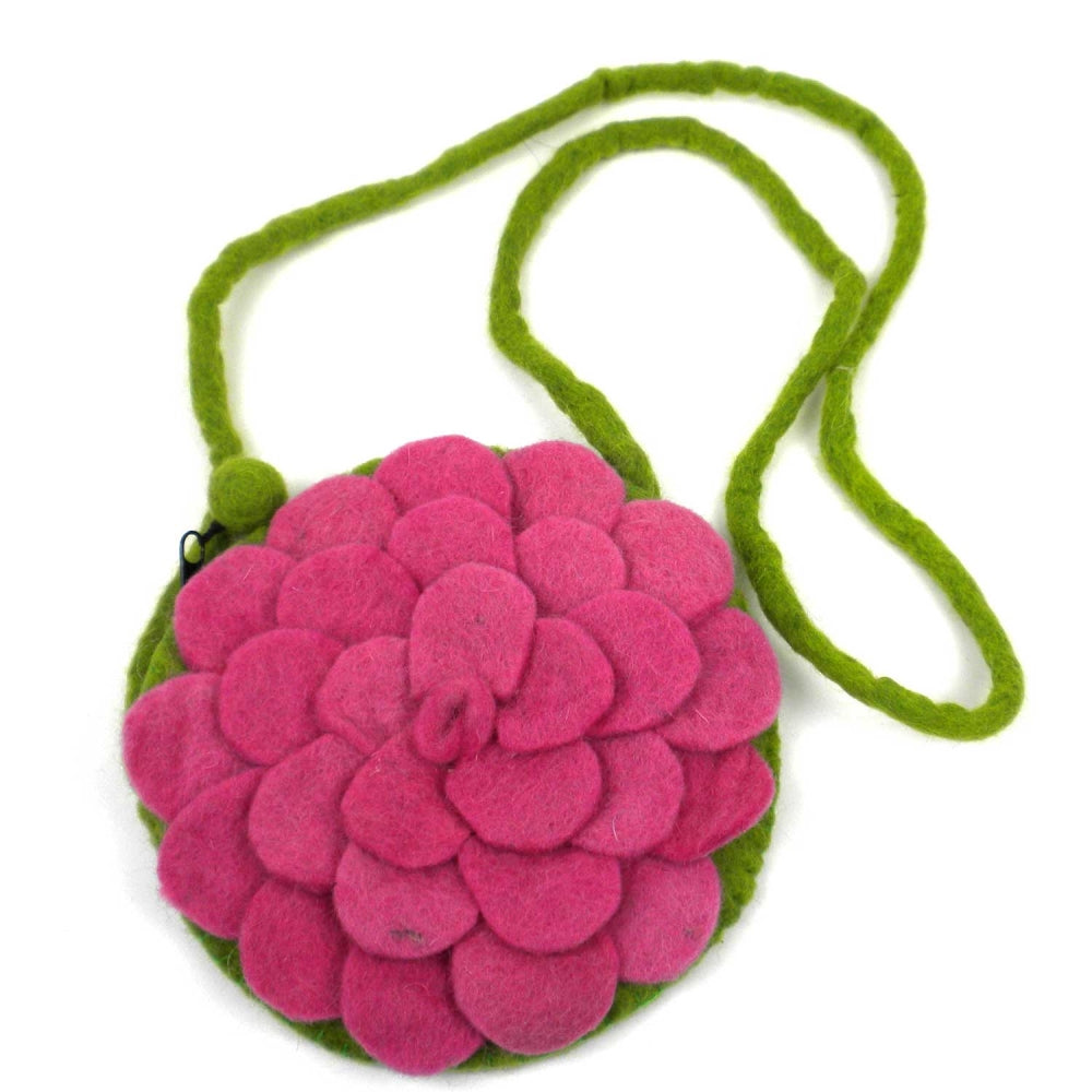 Rose Felt Purse Pink - Global Groove (P)