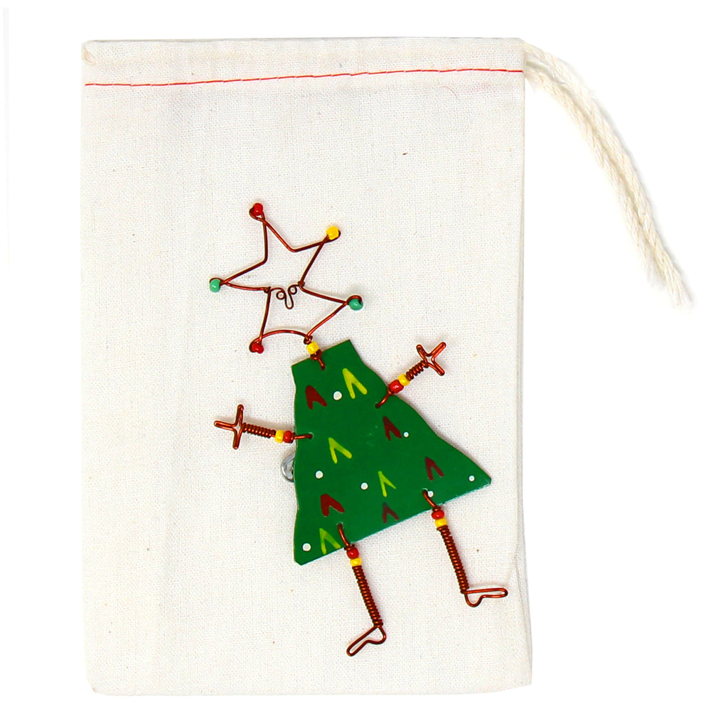 Dancing Girl Christmas Tree Pin - Creative Alternatives